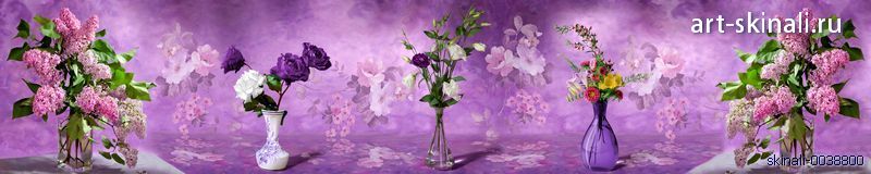 Фото для скинали цветы фиолетовые