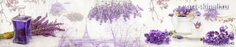 фото для скинали фиолетовые цветы