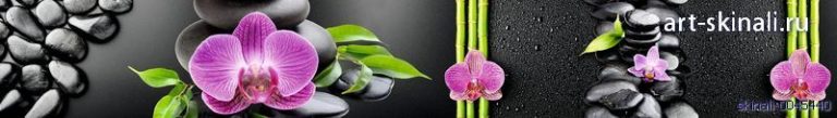 фото камни бамбук орхидея