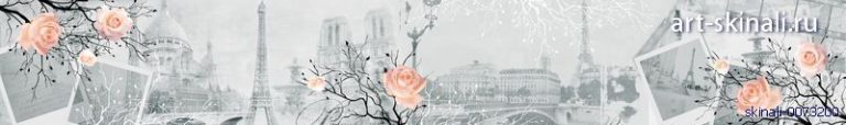 фото для фартука розы на фоне Парижа