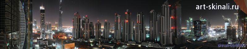 фото для скинали небоскребы мегаполиса ночью