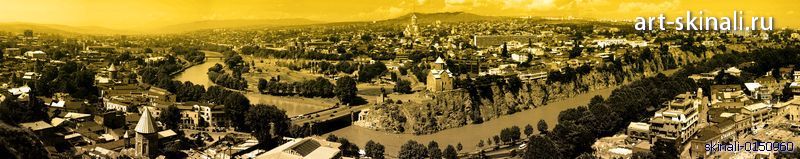 фото для скинали город Тбилиси вид сверху